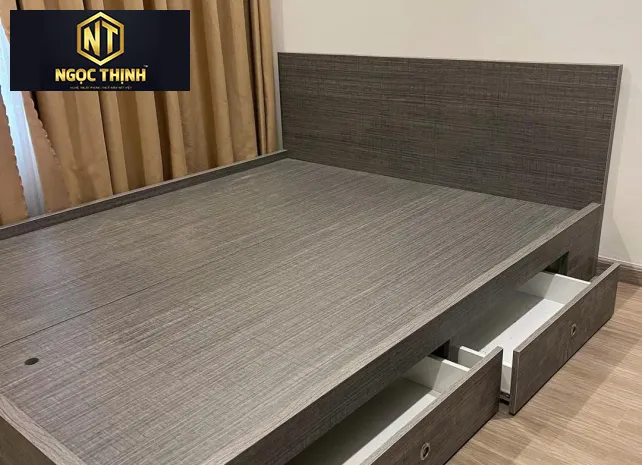 GIƯỜNG NGỦ GỖ VÁN MDF GIÁ BÌNH DÂN